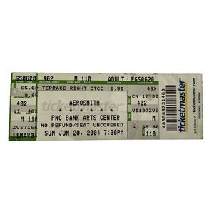 Aerosmith June 20 2004 Concert‎ Ticket Stub